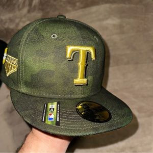 Texas Rangers MLB Rare Fitted 7 3/8 hat